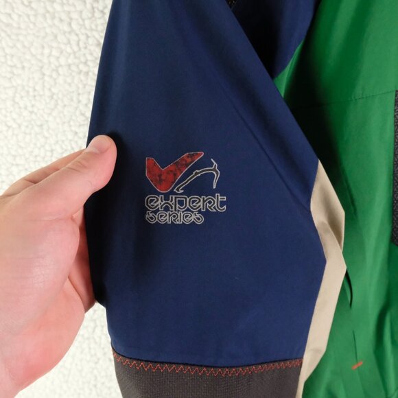 Millet Rain Jacket Mens Small Green Blue Expert Series Gore Tex Lightweight 95 - Picture 4 of 11